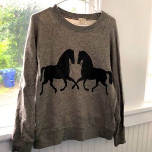 JCrew horse sweater